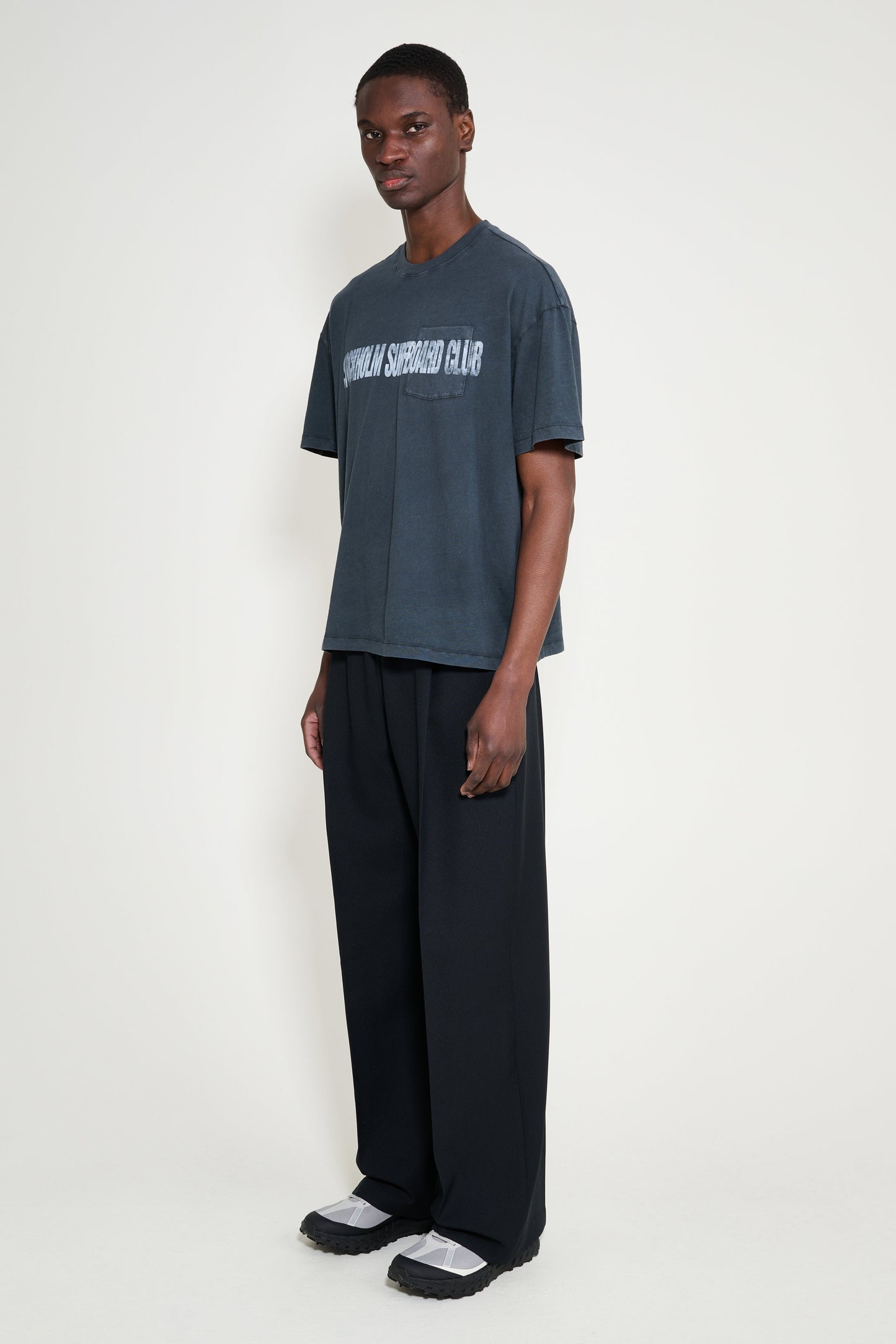 Stockholm Surfboard Club Elaine Relaxed Fit Trousers Black