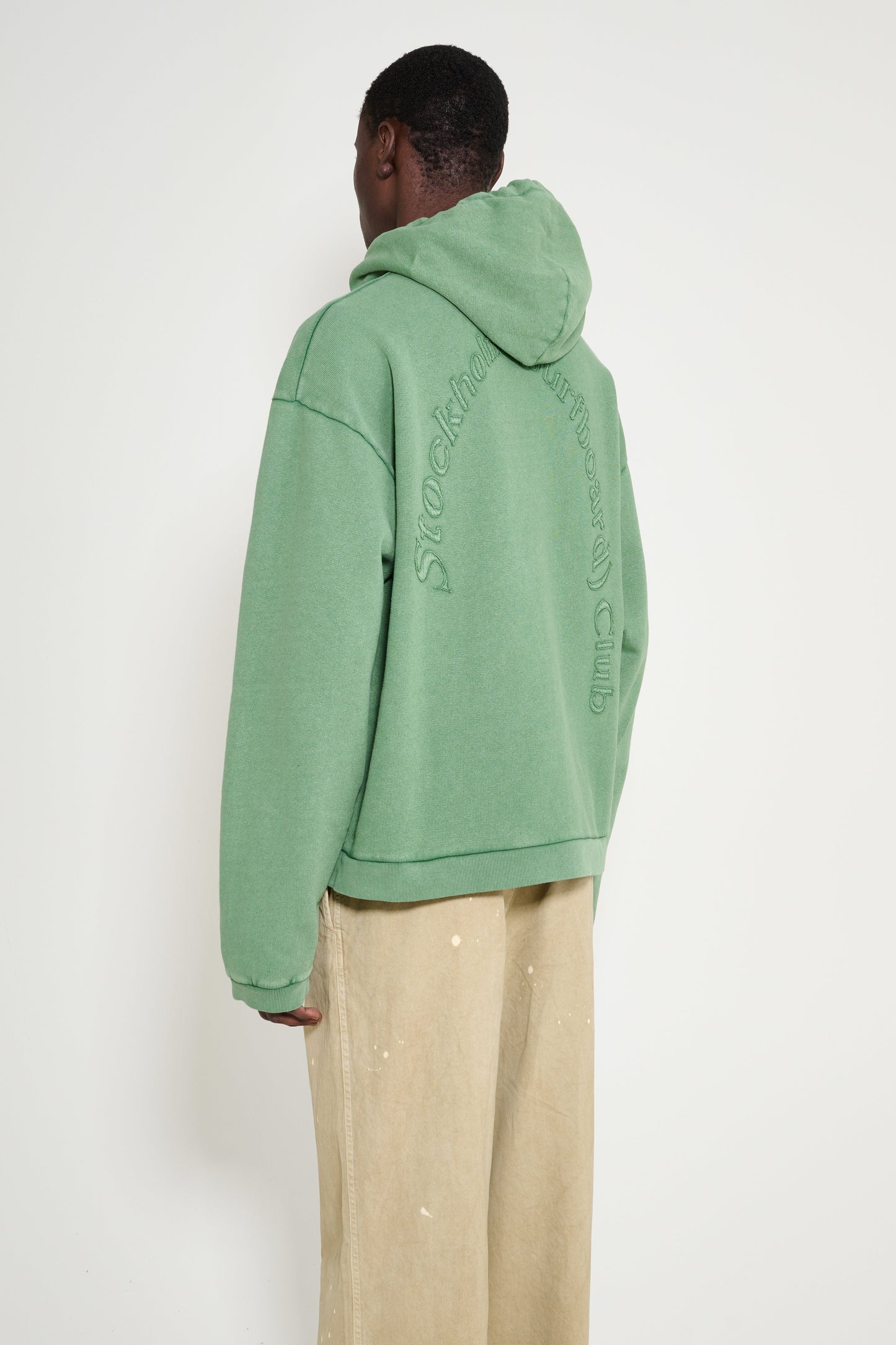 Stockholm Surfboard Club Ulf Logo Hoodie Green Mile