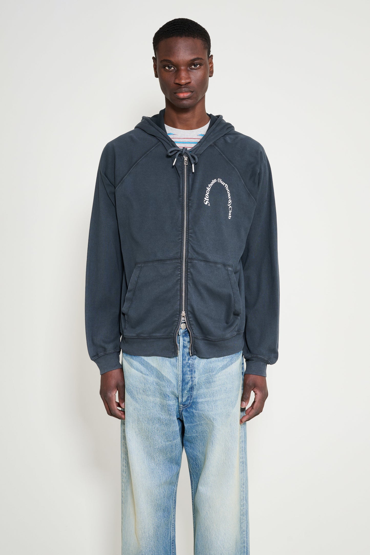 Stockholm Surfboard Club Petite Hoodie Black / Grey