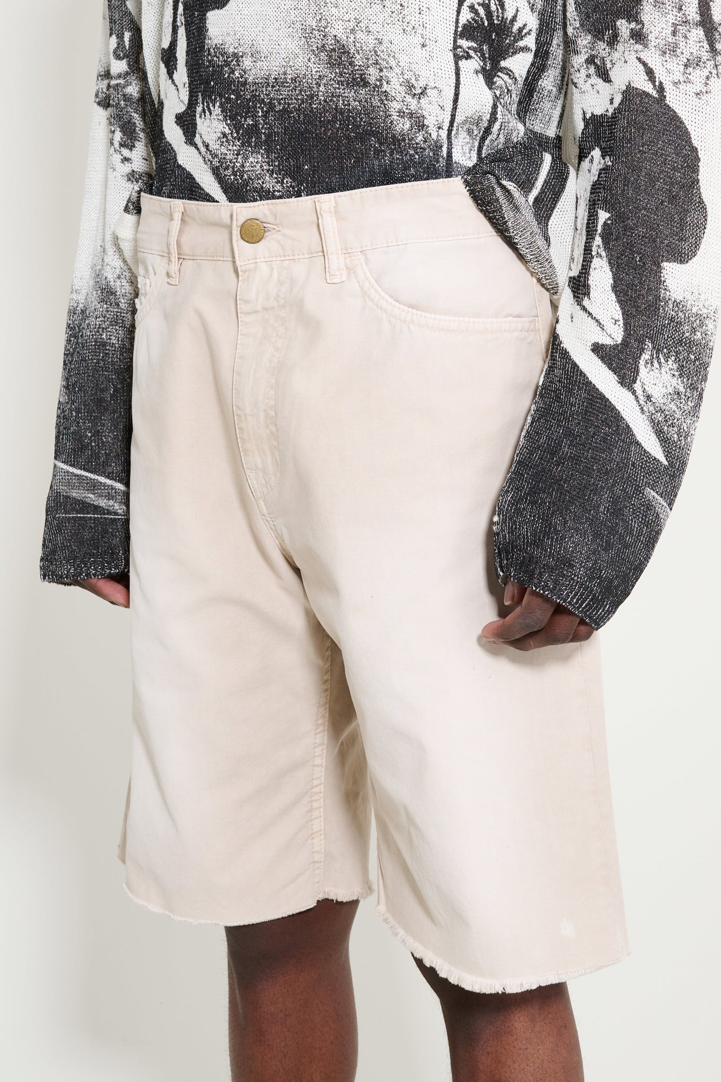 Stockholm Surfboard Club Half Chino Shorts Beige