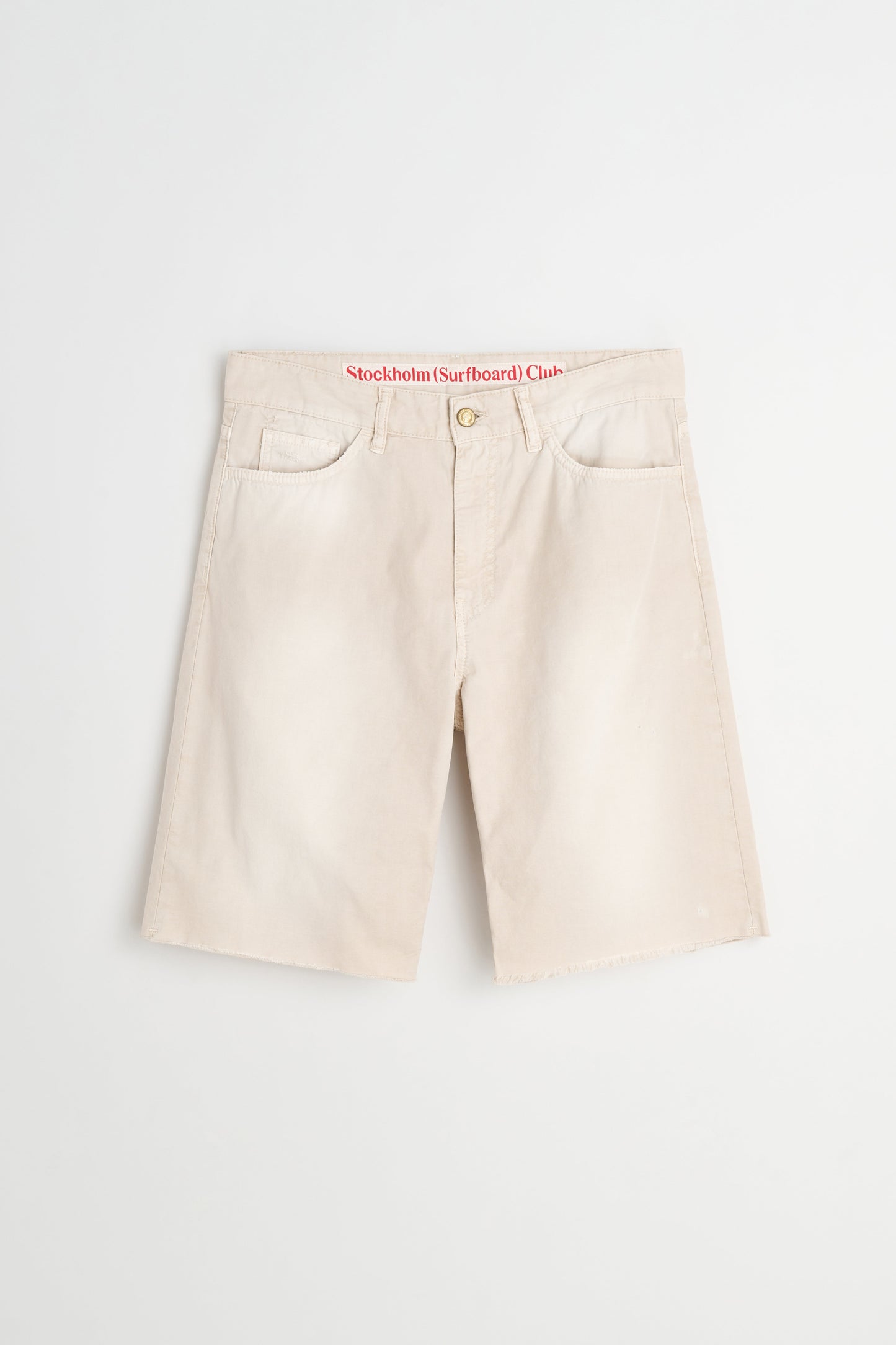 Stockholm Surfboard Club Half Chino Shorts Beige