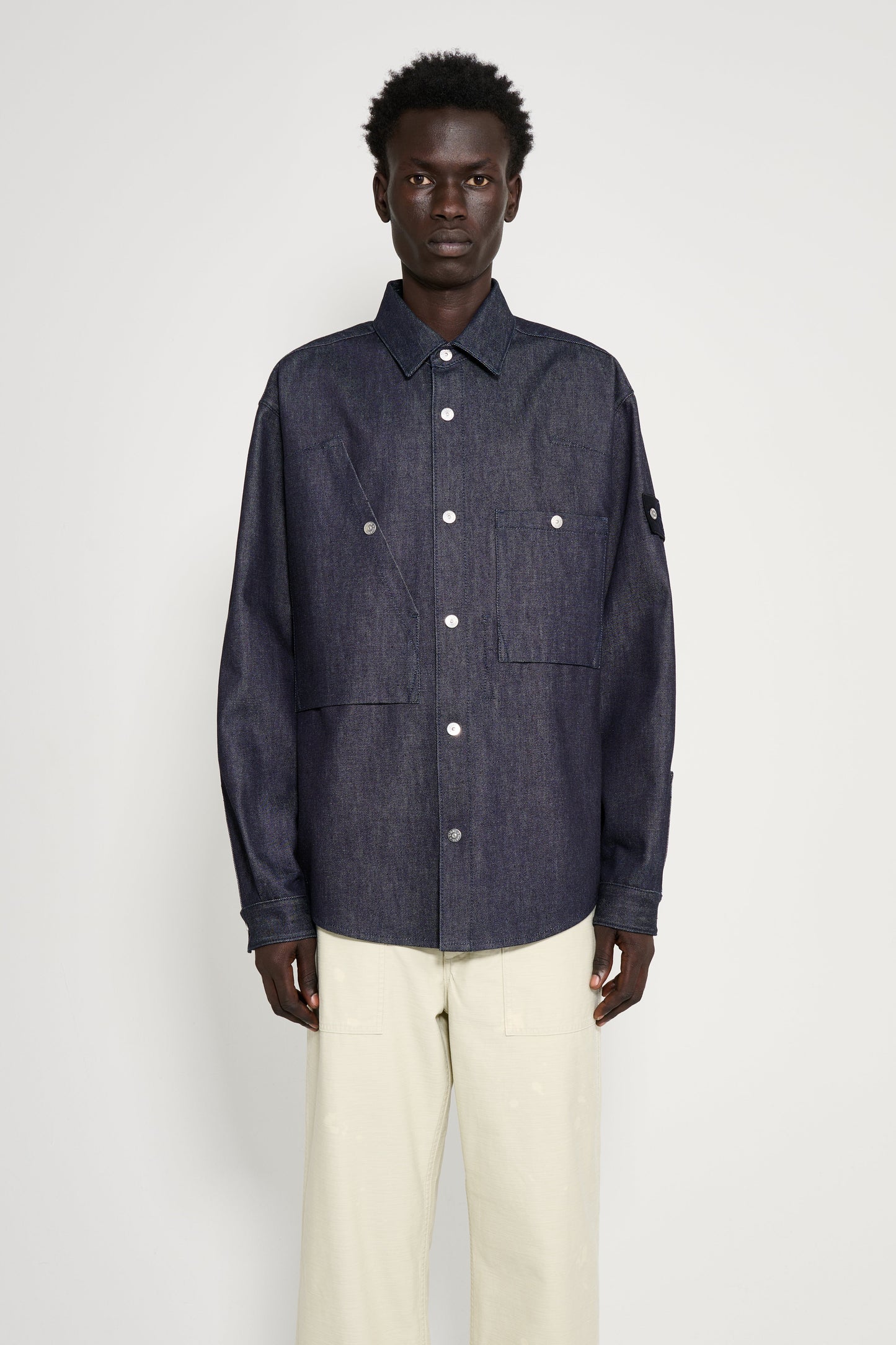 Stone Island Denim Research Raw Shirt Indigo