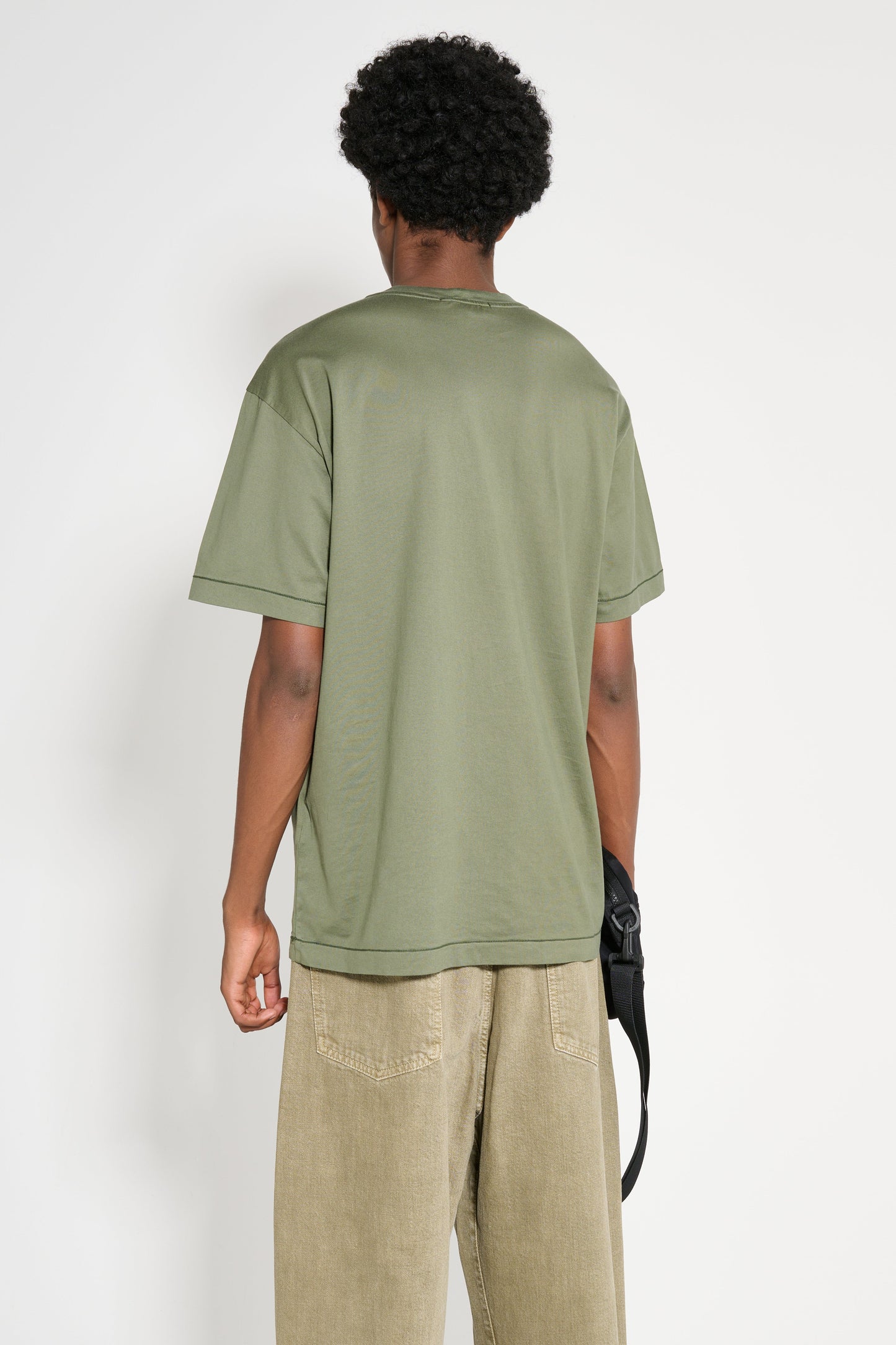 Stone Island Compass Patch Logo T-shirt Musk