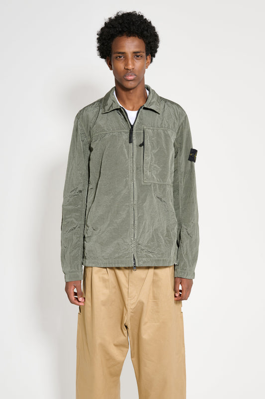 Stone Island Zip Overshirt Musk