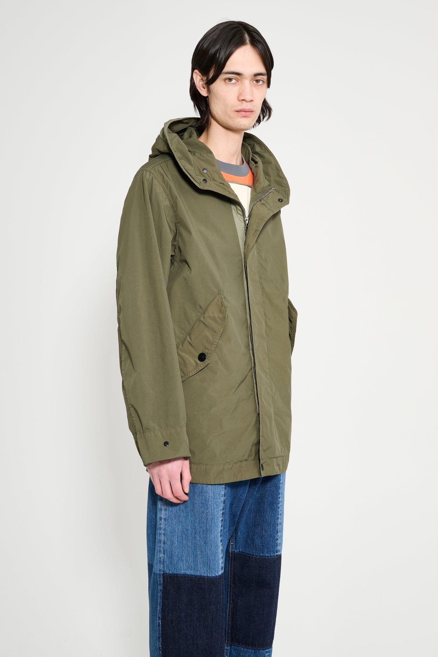 Stone Island Light Compact Touch Poly-TC Parka Military Green