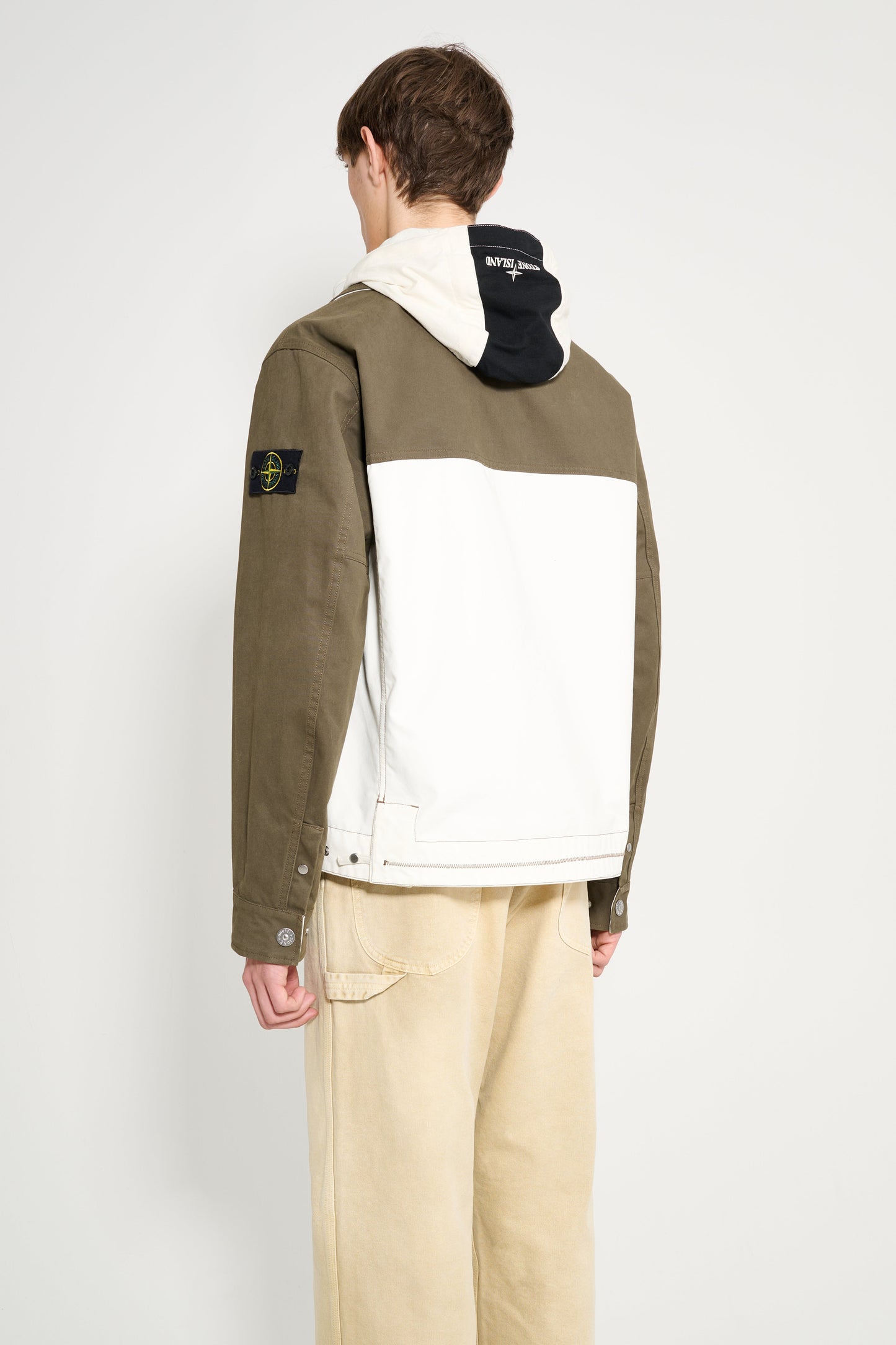 Stone Island Hooded Compass Jacket Military Green