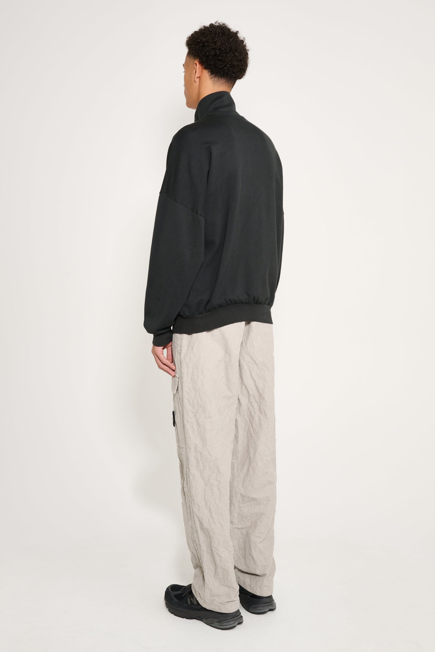 Stone Island Wrinkled Corduroy 500-TC Cargo Trousers Pearl Grey