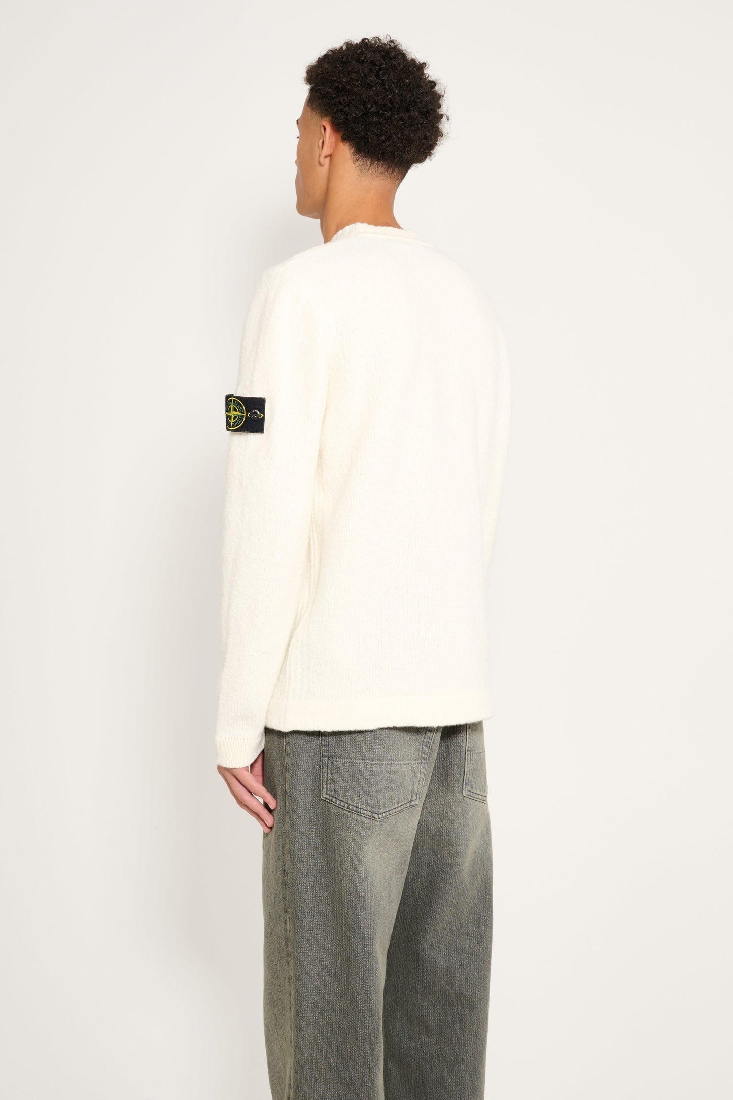 Stone Island Fancy Yarn Crewneck Ivory