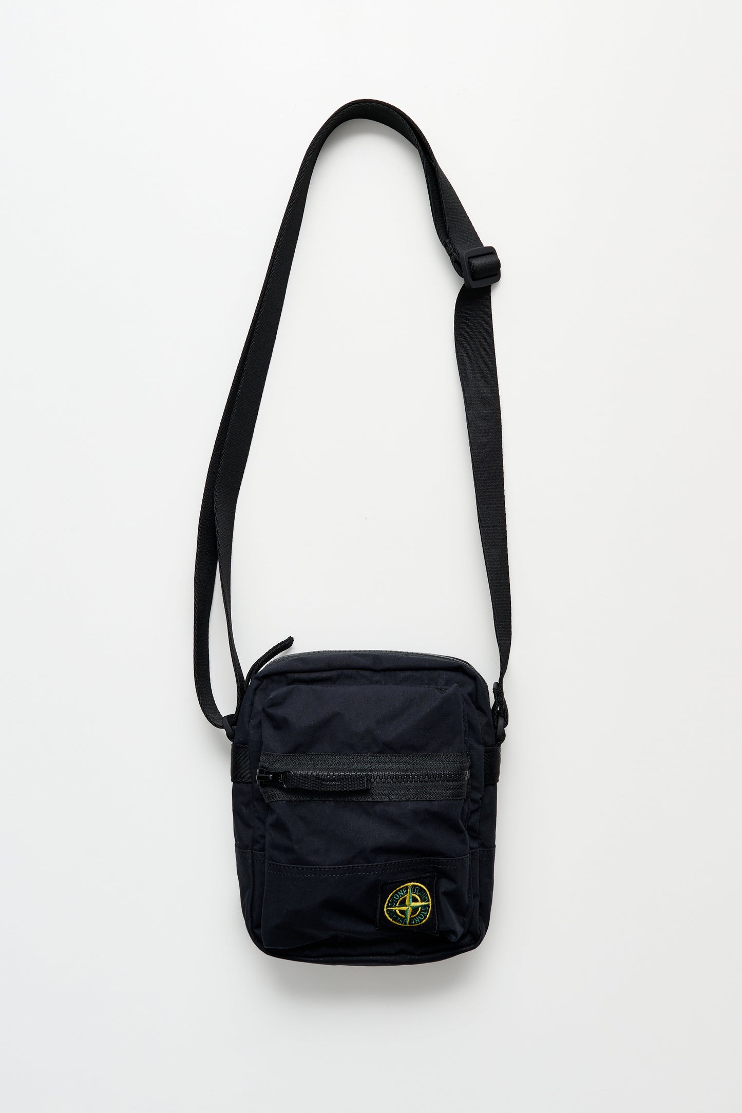 Stone Island Aluminium Tela Pouch Bag Black