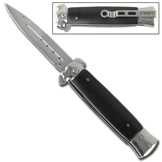 Striker Spring Assisted Knife Black Bayonet Stiletto Style