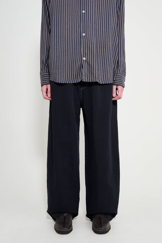 Studio Nicholson Sonny Drawstring Pants Black Grape