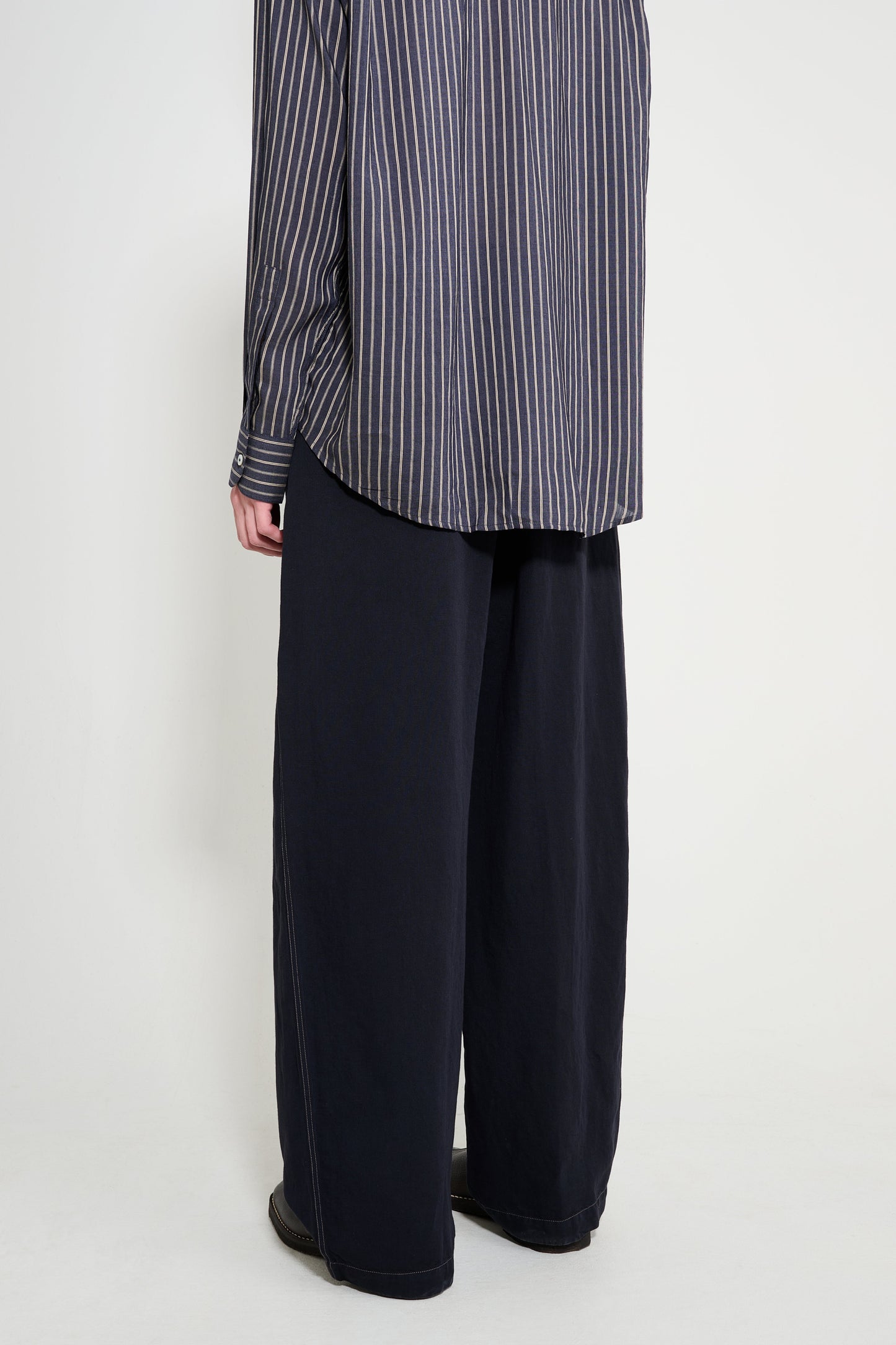 Studio Nicholson Sonny Drawstring Pants Black Grape