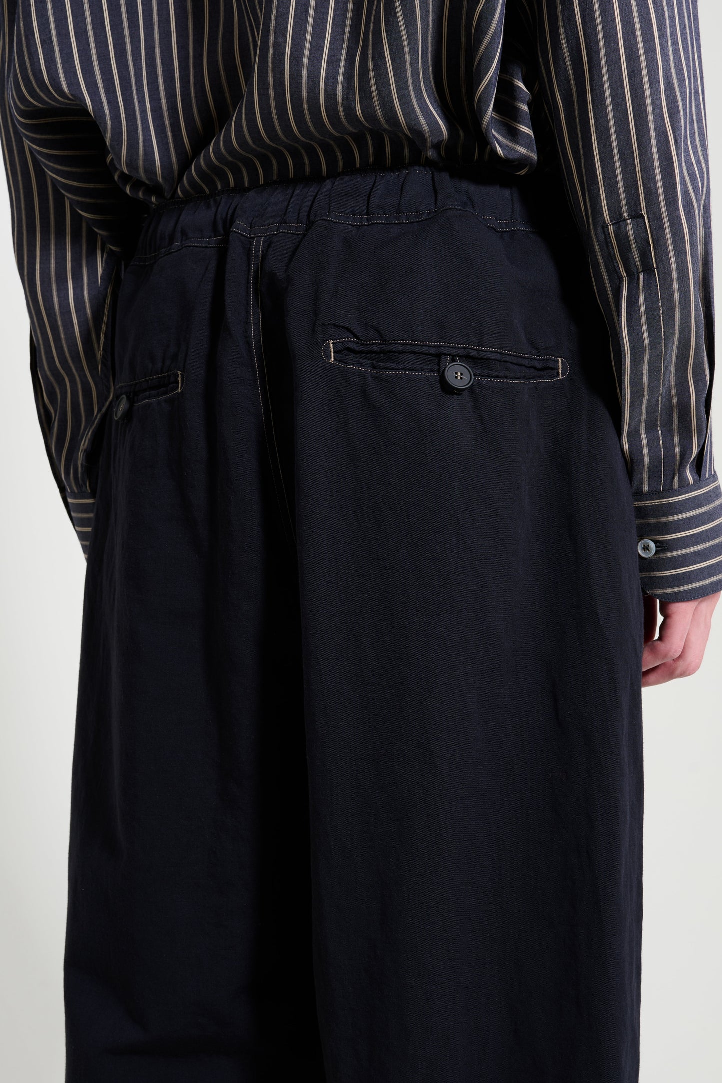 Studio Nicholson Sonny Drawstring Pants Black Grape