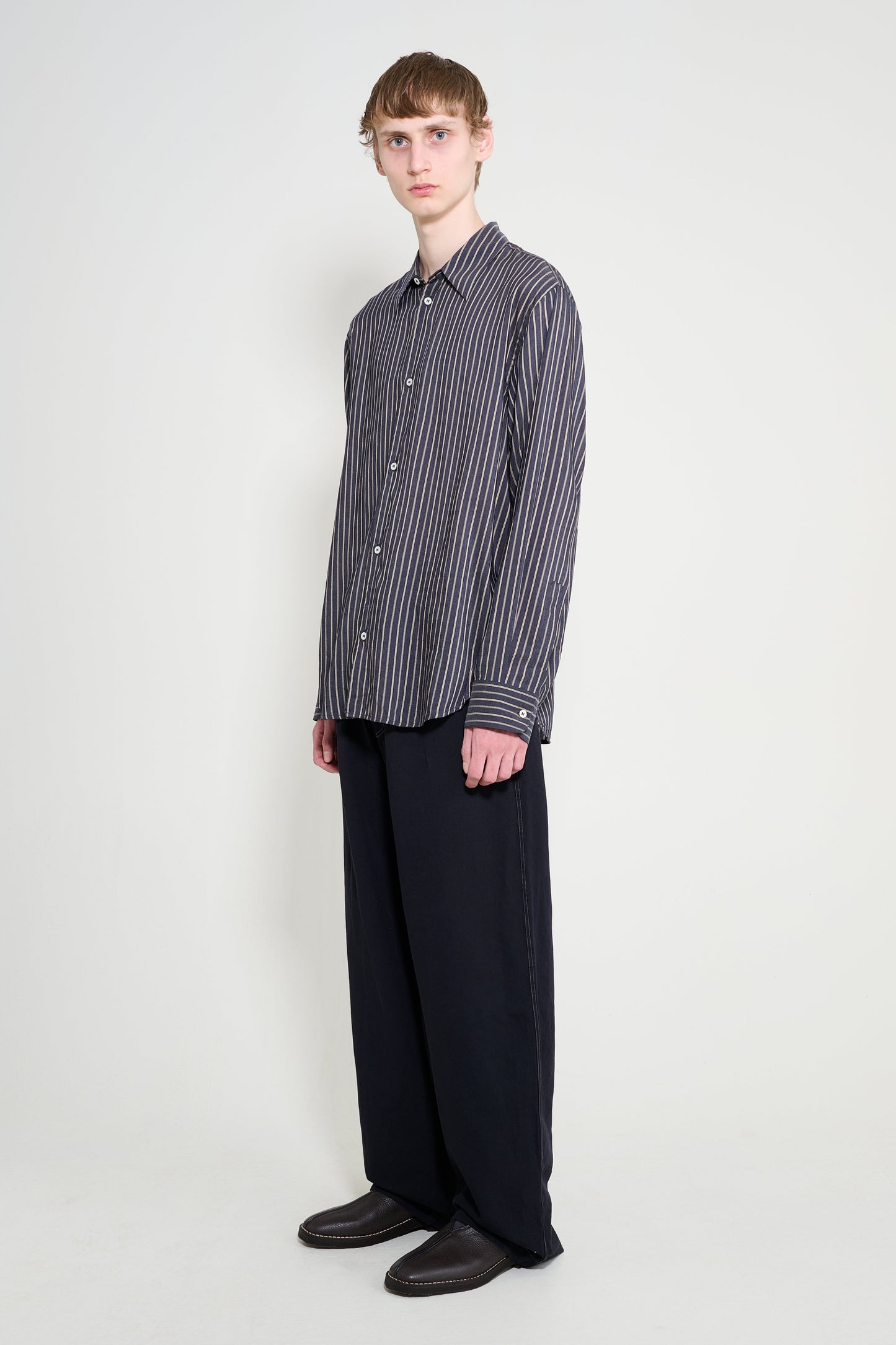 Studio Nicholson Sonny Drawstring Pants Black Grape