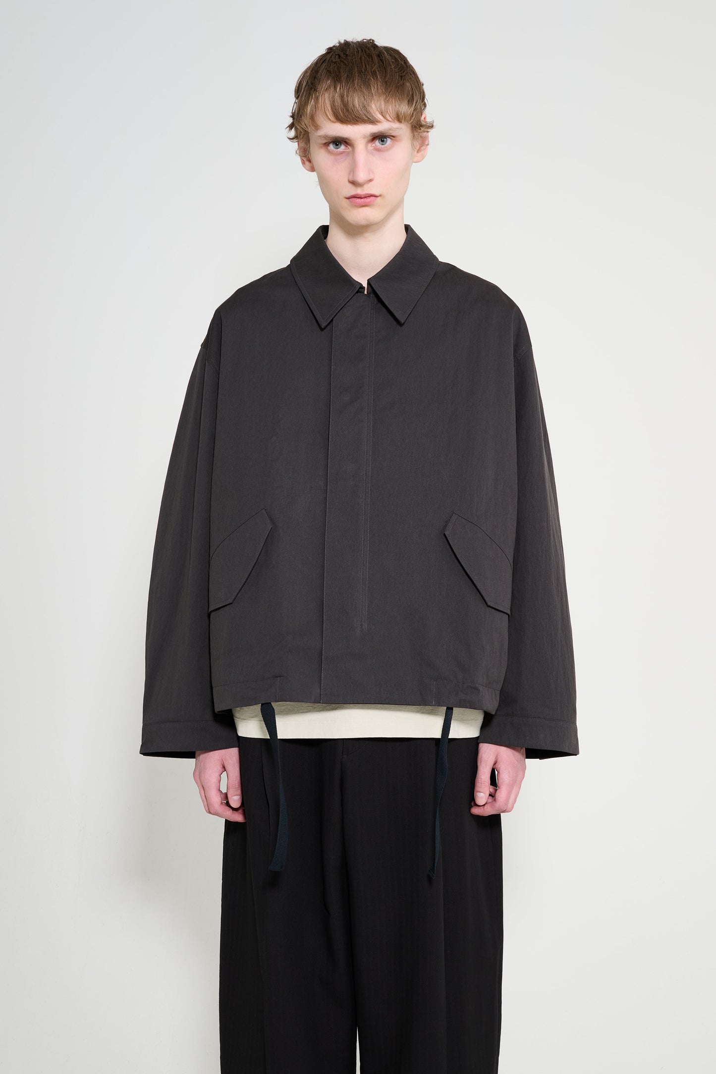 Studio Nicholson Comba Short Anorak Jacket Coal