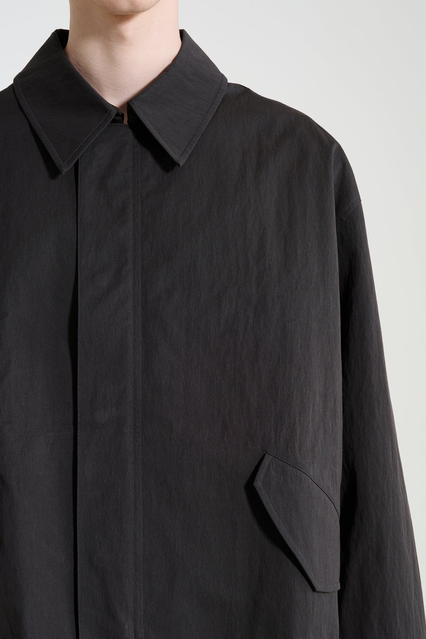 Studio Nicholson Comba Short Anorak Jacket Coal