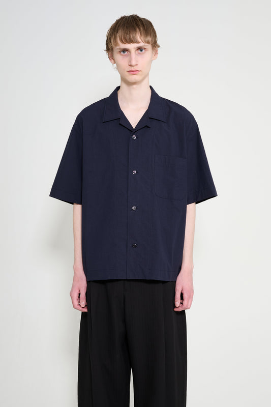 Studio Nicholson Agios Short Sleeve Shirt Ink