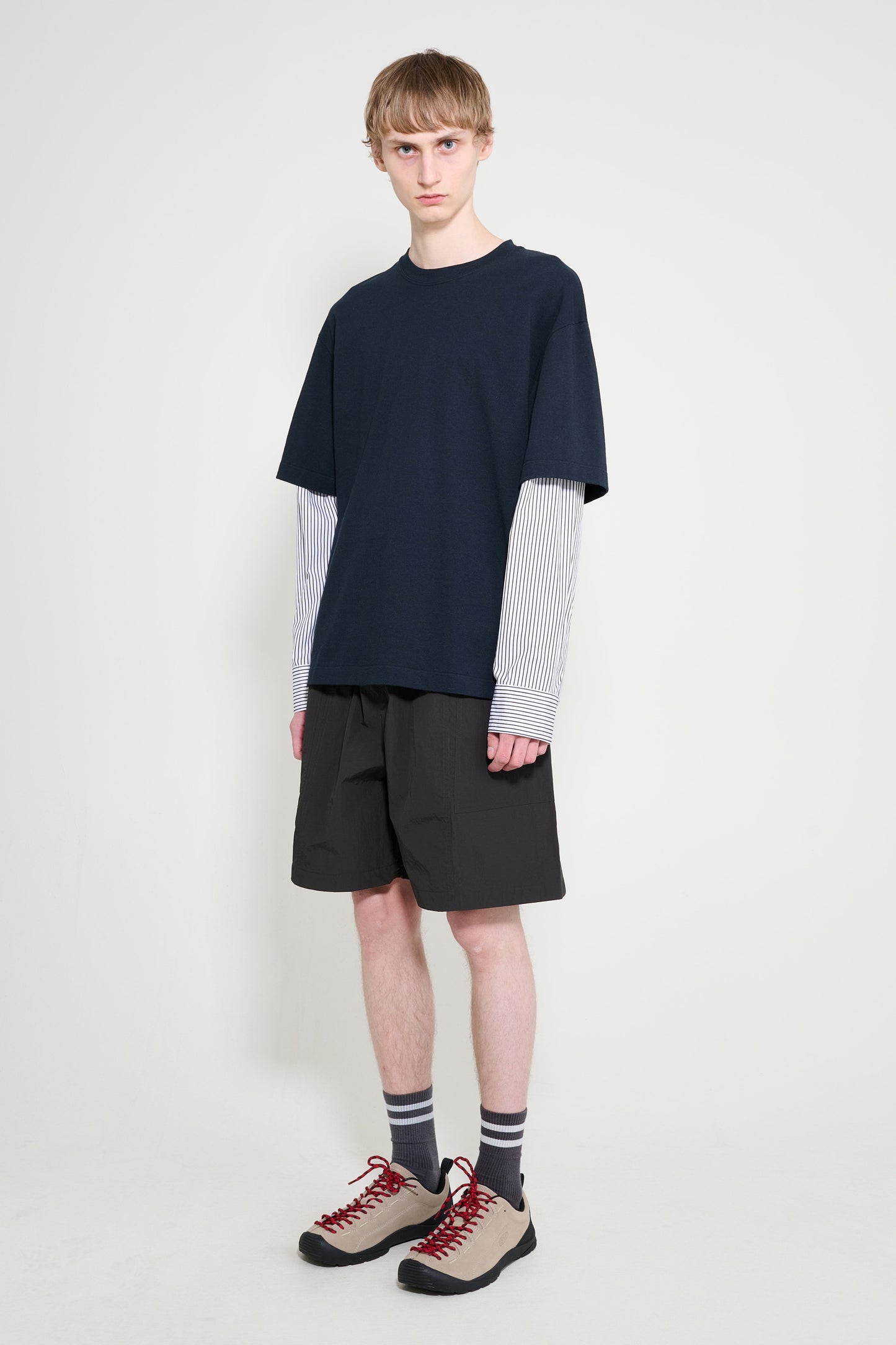 Studio Nicholson Galo Elasticated Shorts Coal