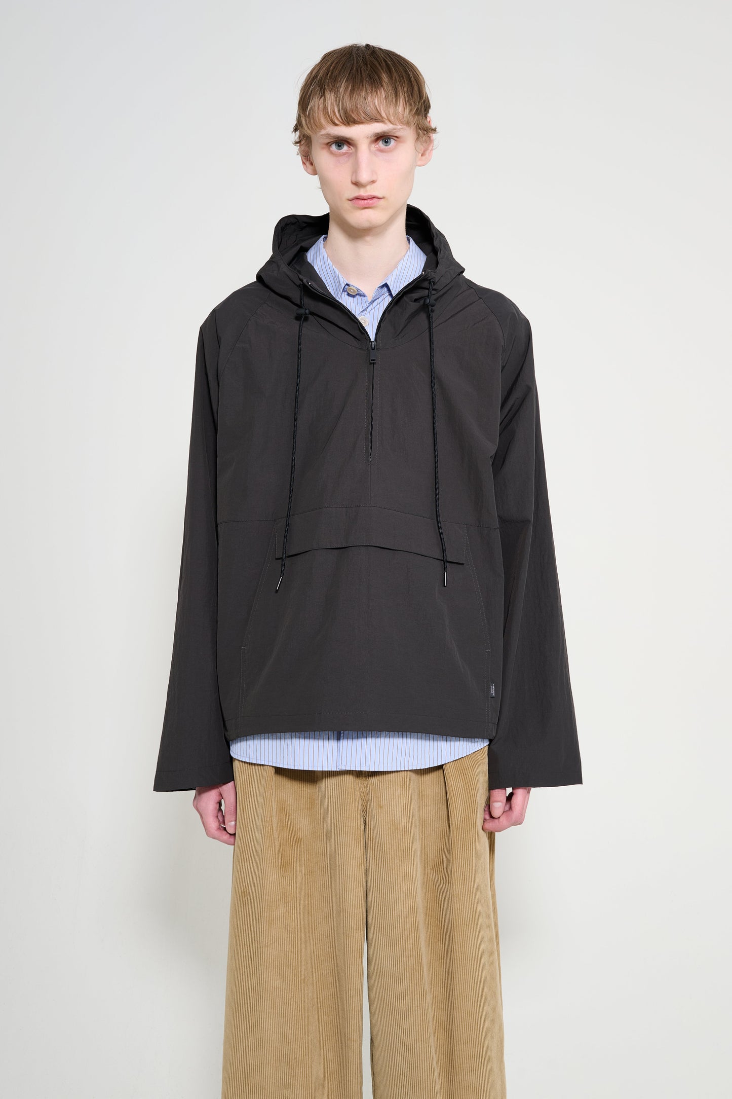 Studio Nicholson Rault Hooded Pullover Coal