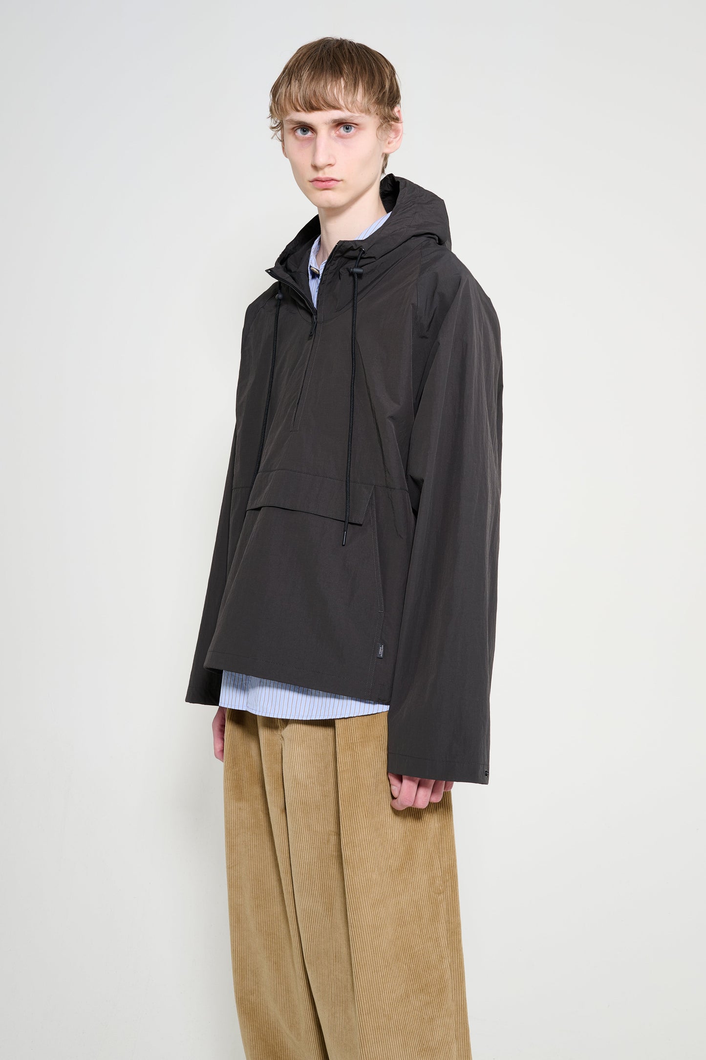 Studio Nicholson Rault Hooded Pullover Coal