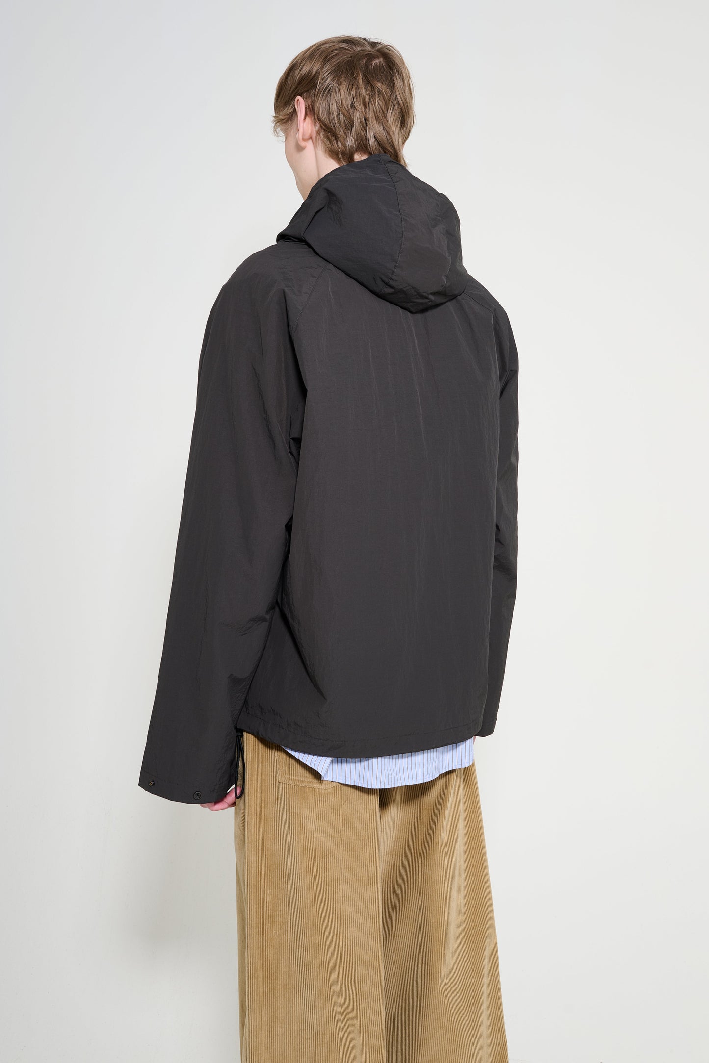 Studio Nicholson Rault Hooded Pullover Coal