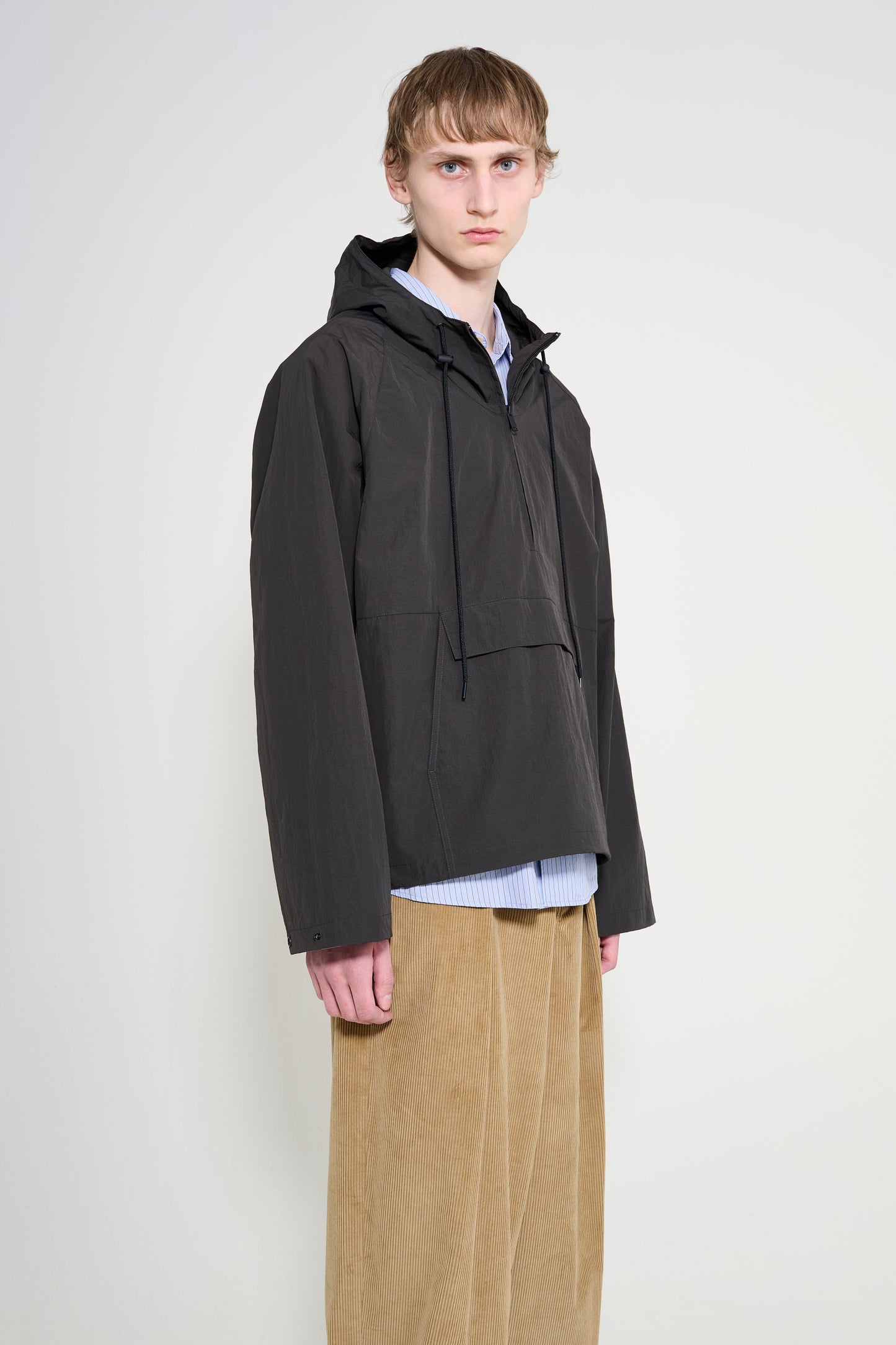 Studio Nicholson Rault Hooded Pullover Coal