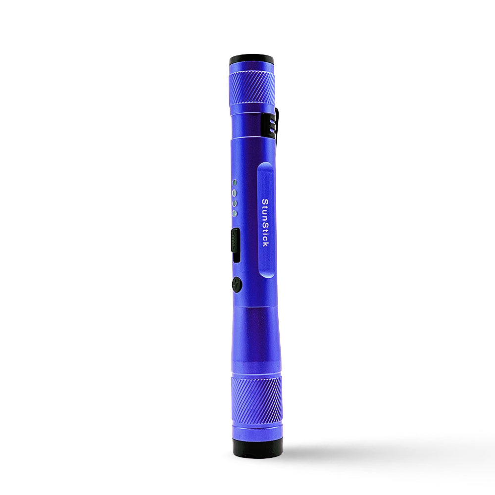 Blue StunStick Concealed Carry Multi-Functional Heavy Duty Stun Gun Flashlight