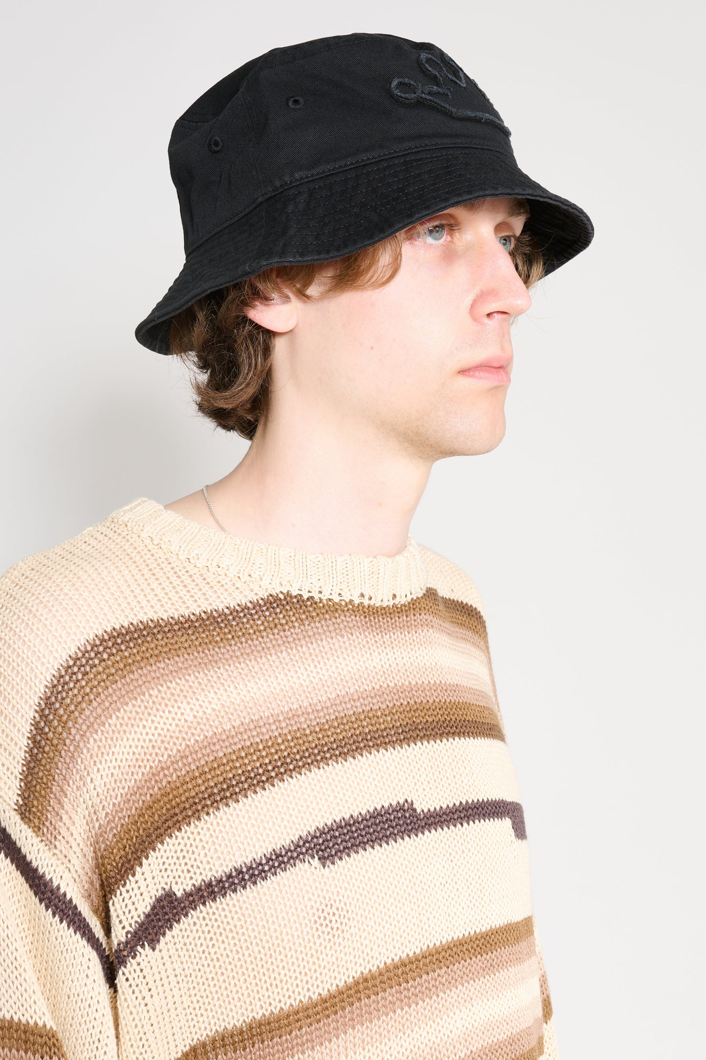 Stüssy Crown Applique Bucket Hat Black