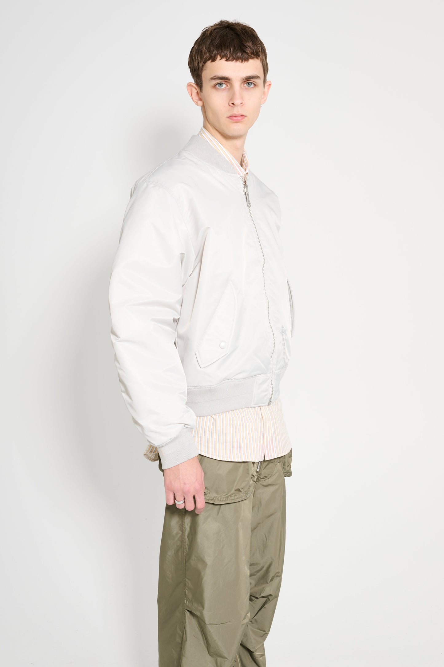 Stüssy Built Bomber Jacket Grey