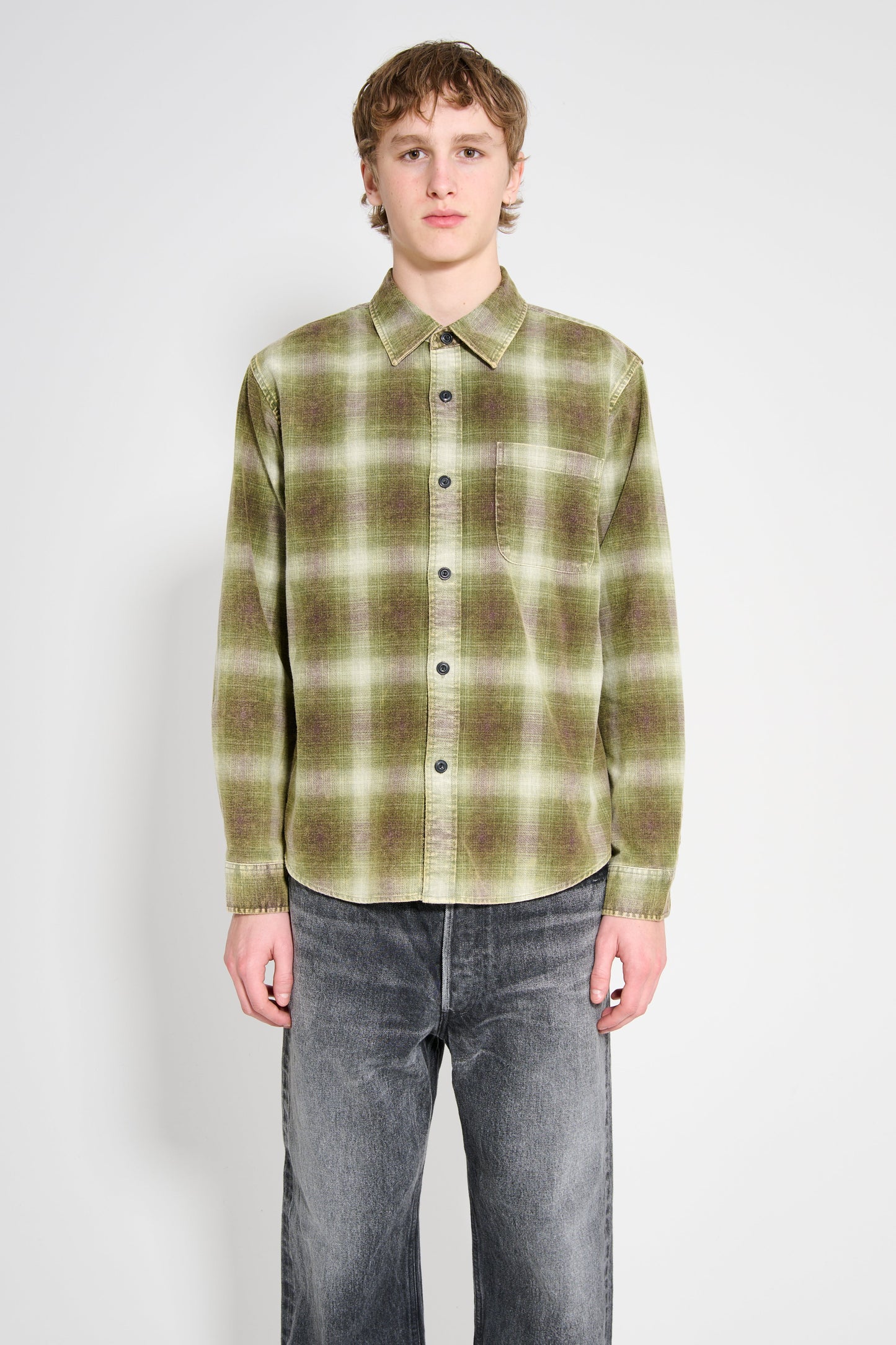 Stüssy Rocco Plaid Shirt Green
