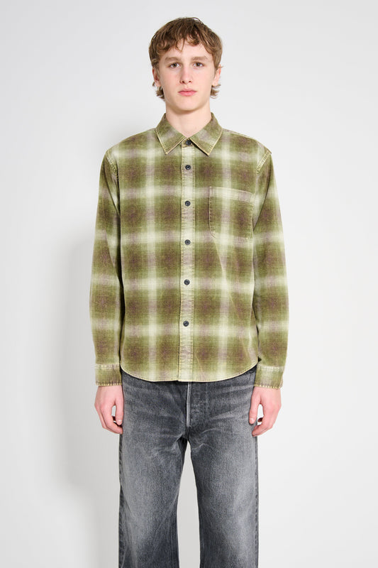 Stüssy Rocco Plaid Shirt Green