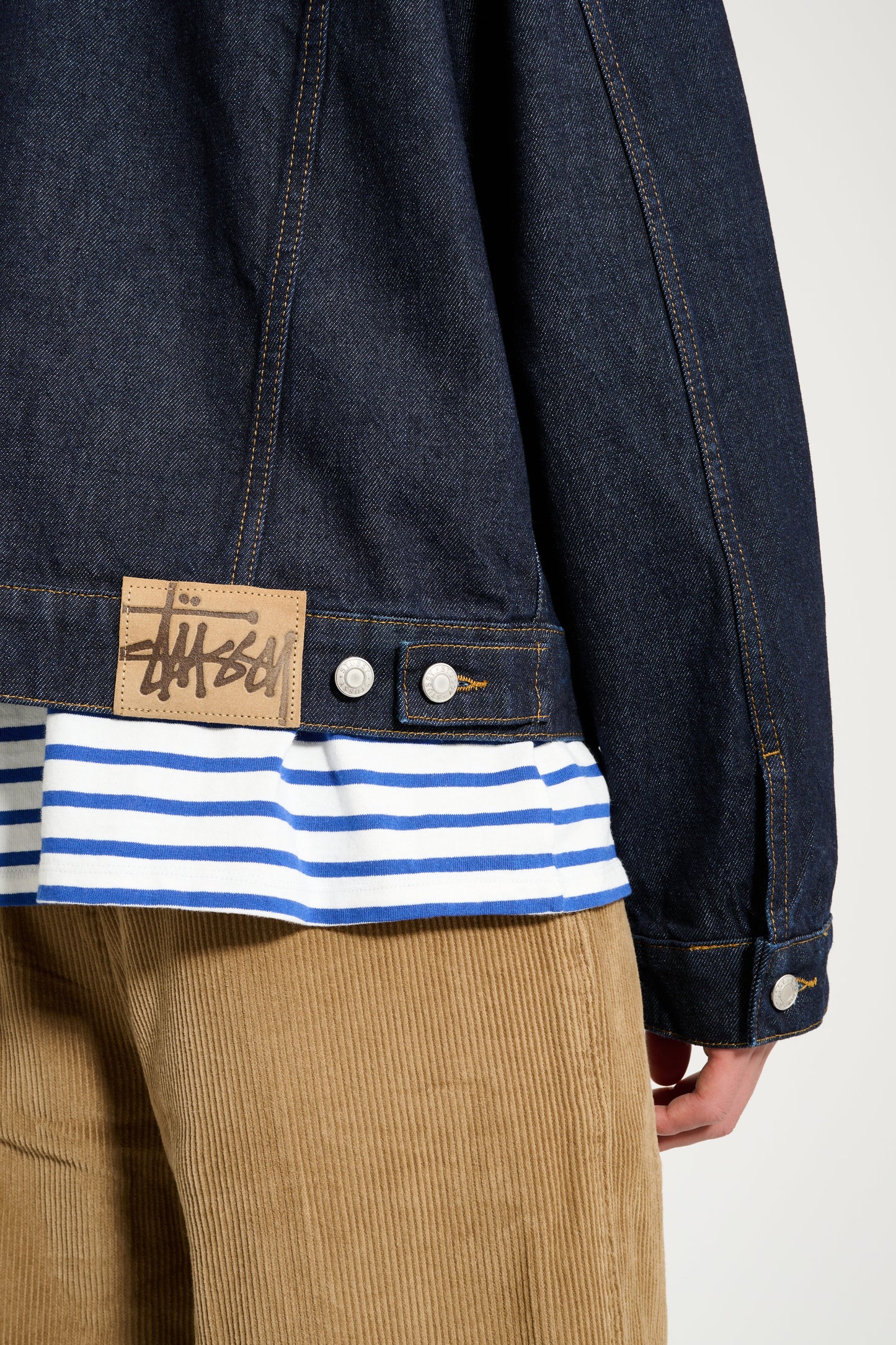 Stüssy Trucker Denim Jacket Rinsed Indigo