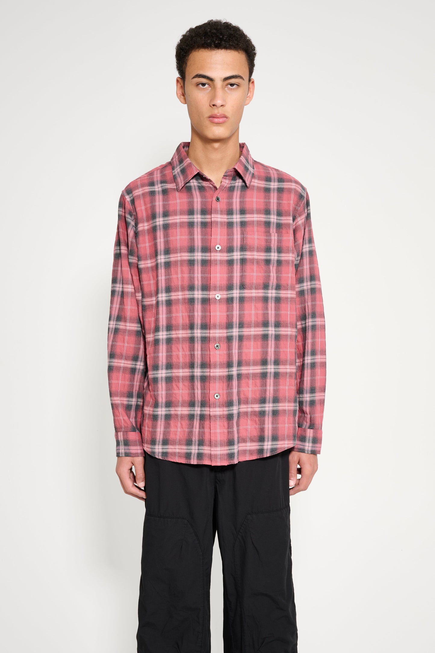 Stüssy Beach Plaid Shirt Red