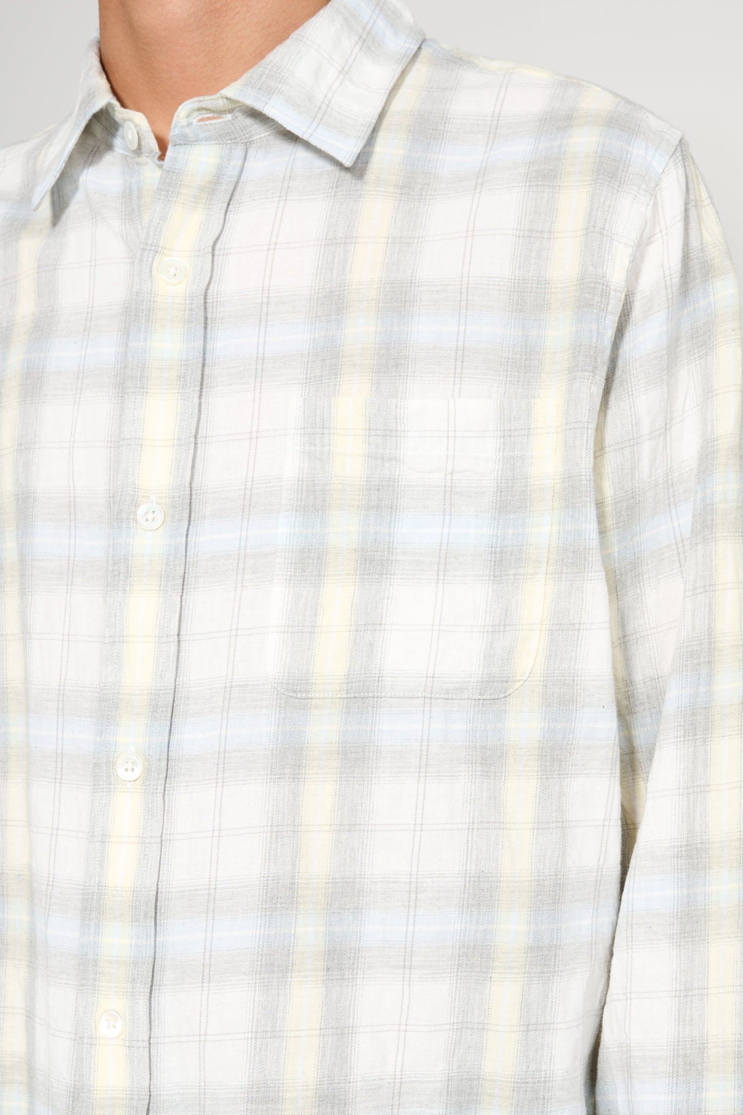 Stüssy Beach Plaid Shirt Off White