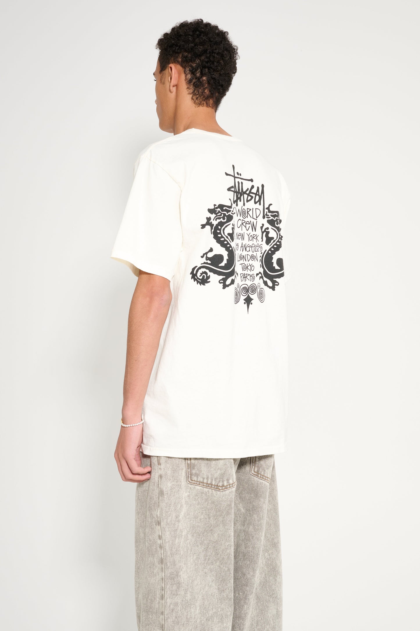 Stüssy Double Dragon Tee Natural