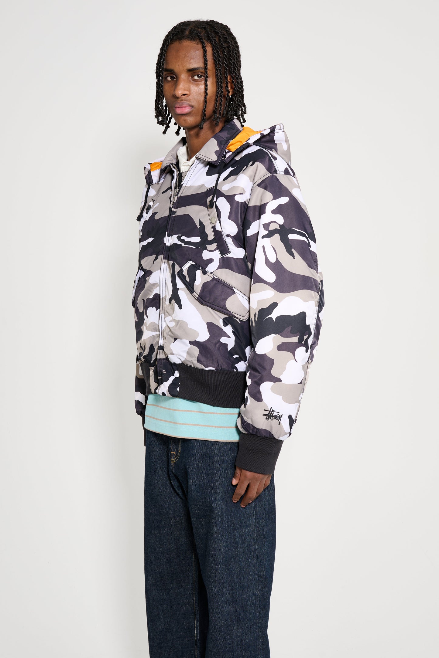 Stüssy Flight Bomber Snow Camo
