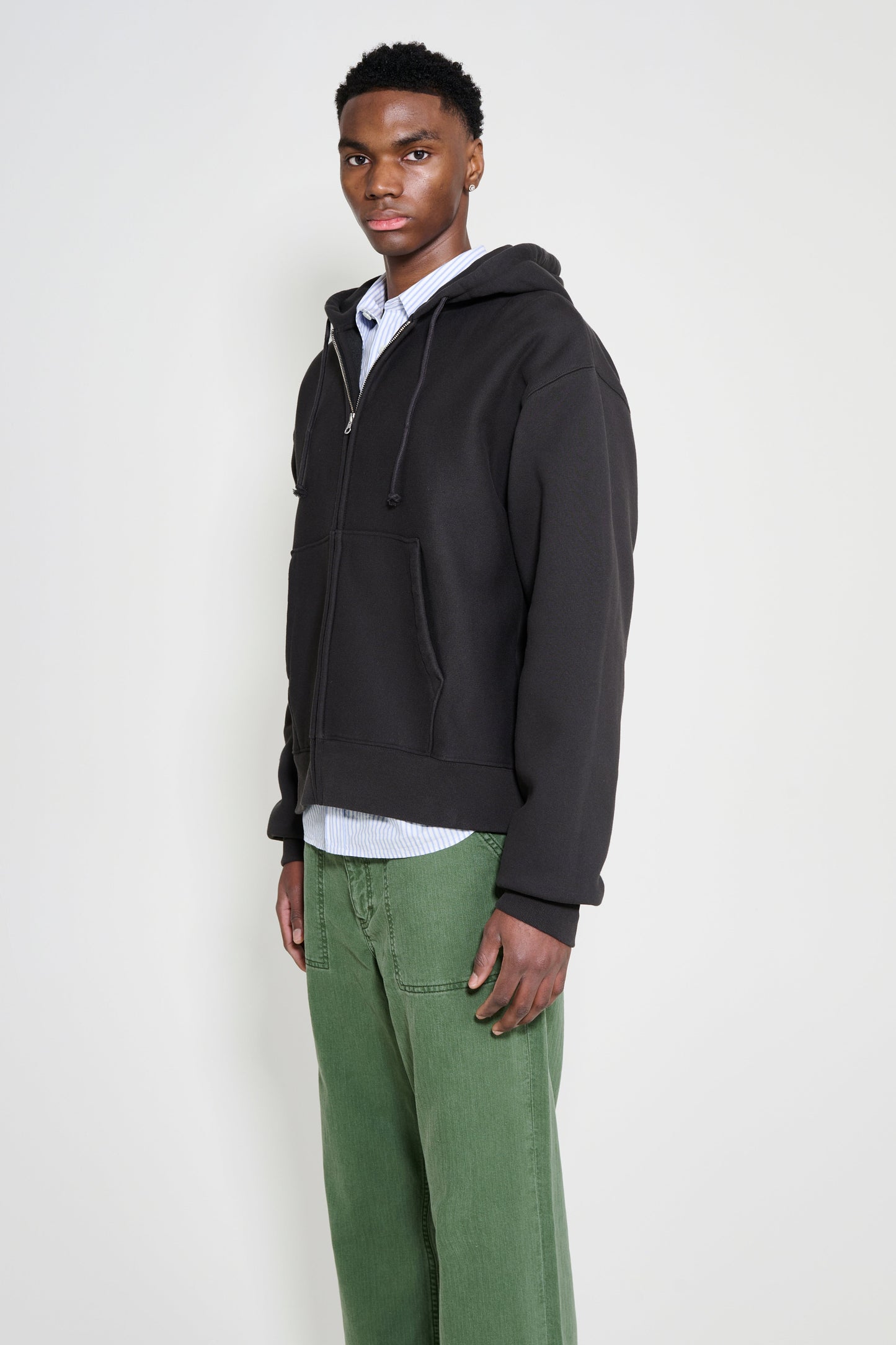 Stüssy Basic Diamond Zip Hood Black