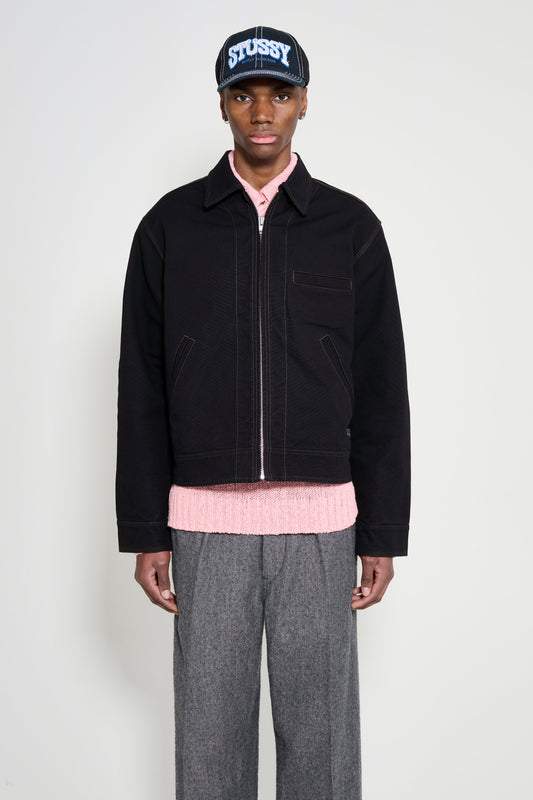 Stüssy Work Jacket Collared Black