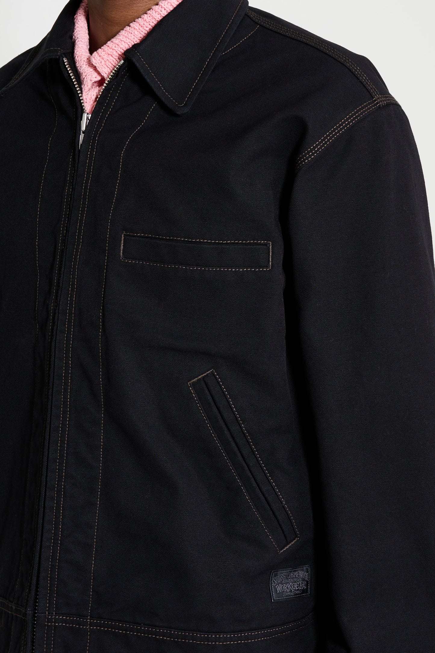 Stüssy Work Jacket Collared Black