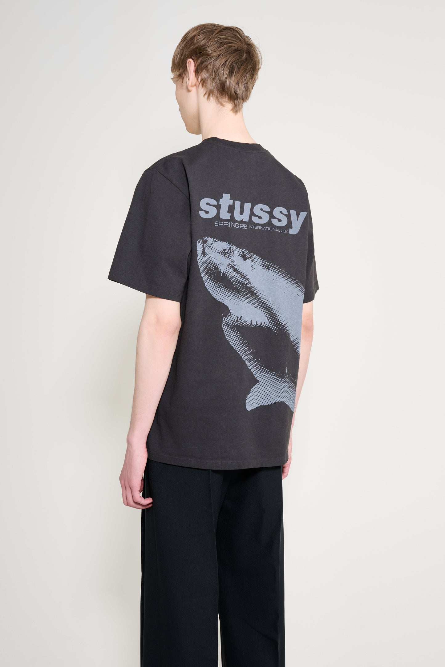 Stüssy Shark Pigment Dyed Tee Faded Black