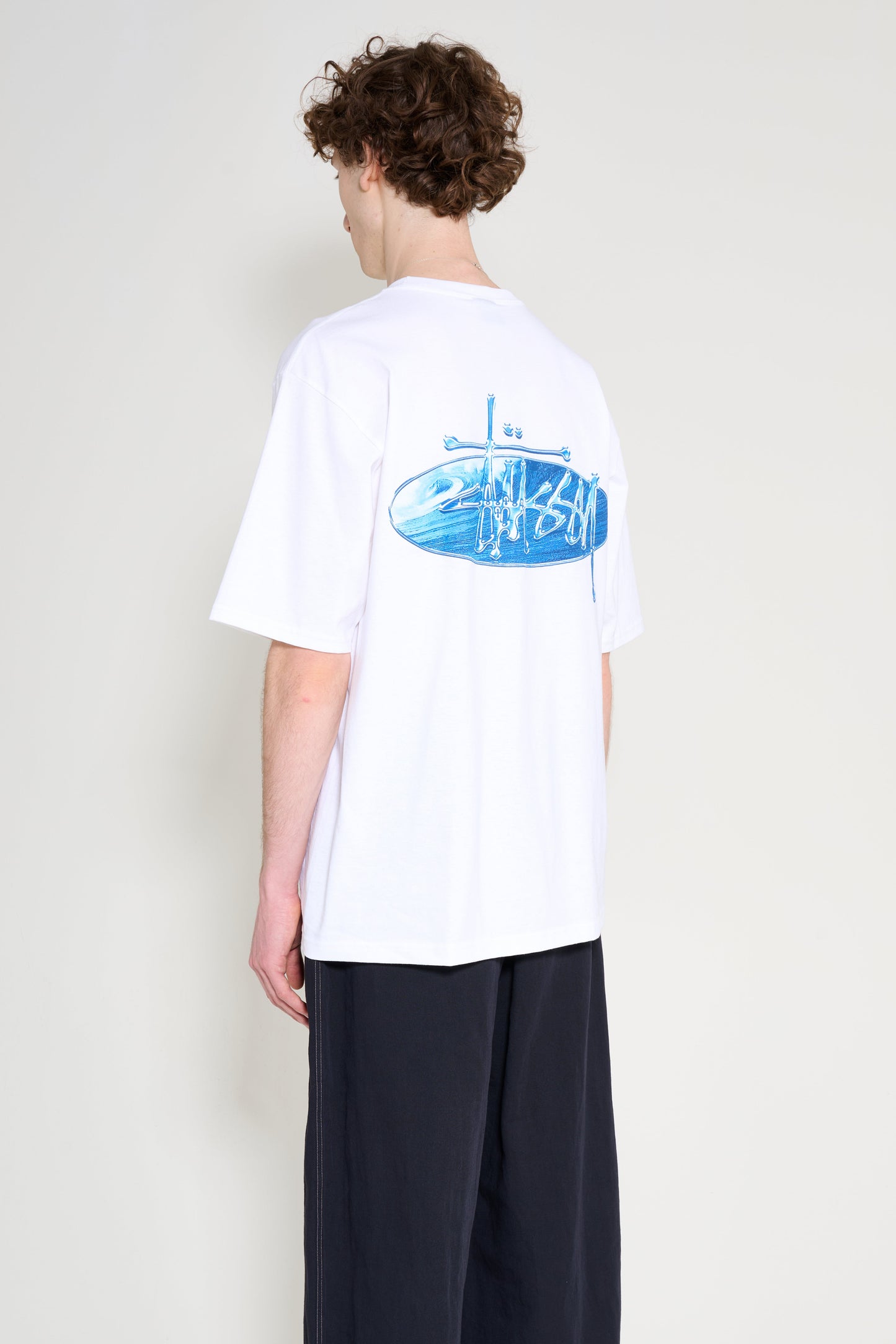 Stüssy Wave Oval Tee White