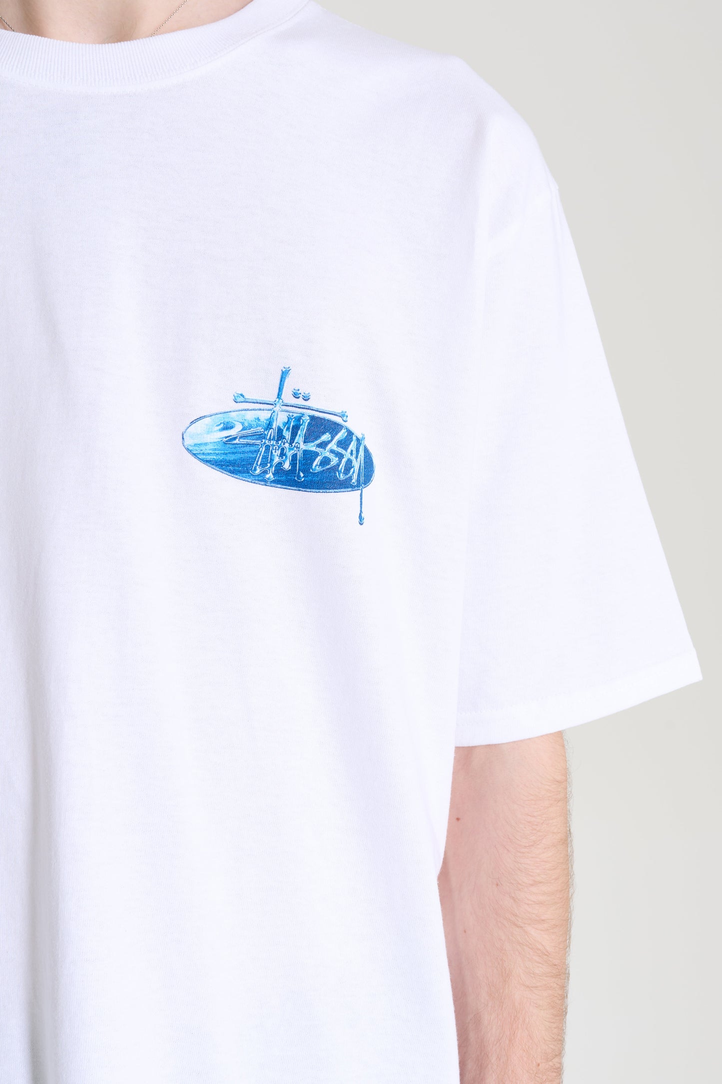 Stüssy Wave Oval Tee White