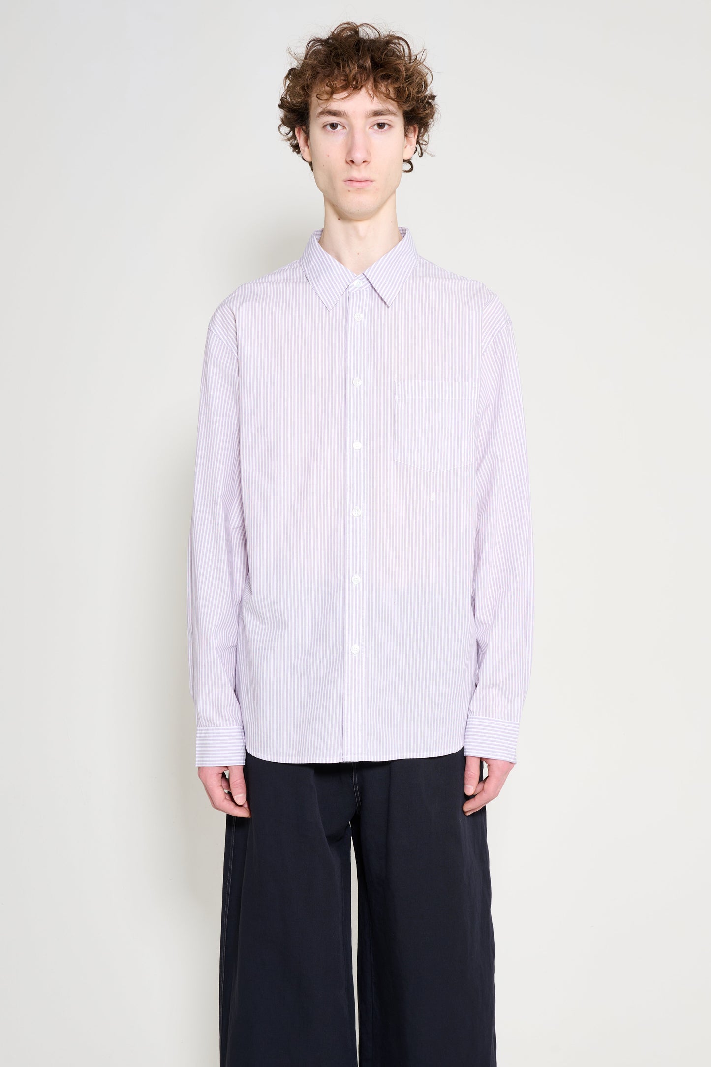 Stüssy Standard Shirt Purple Stripe