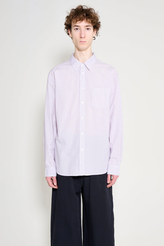 Stüssy Standard Shirt Purple Stripe