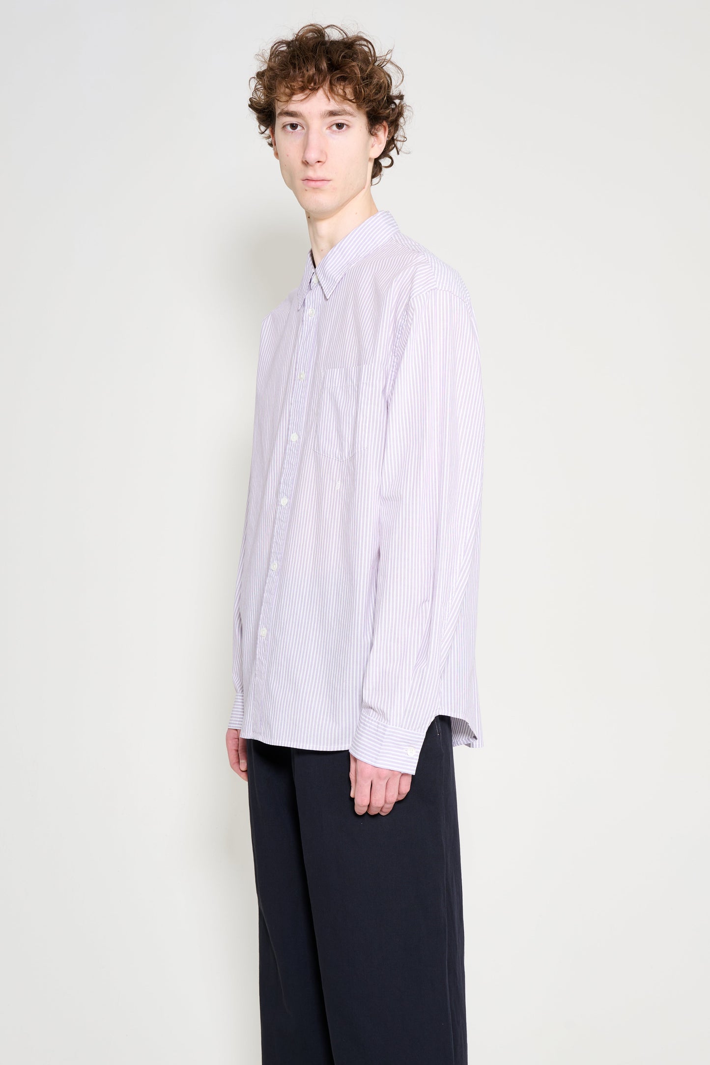 Stüssy Standard Shirt Purple Stripe