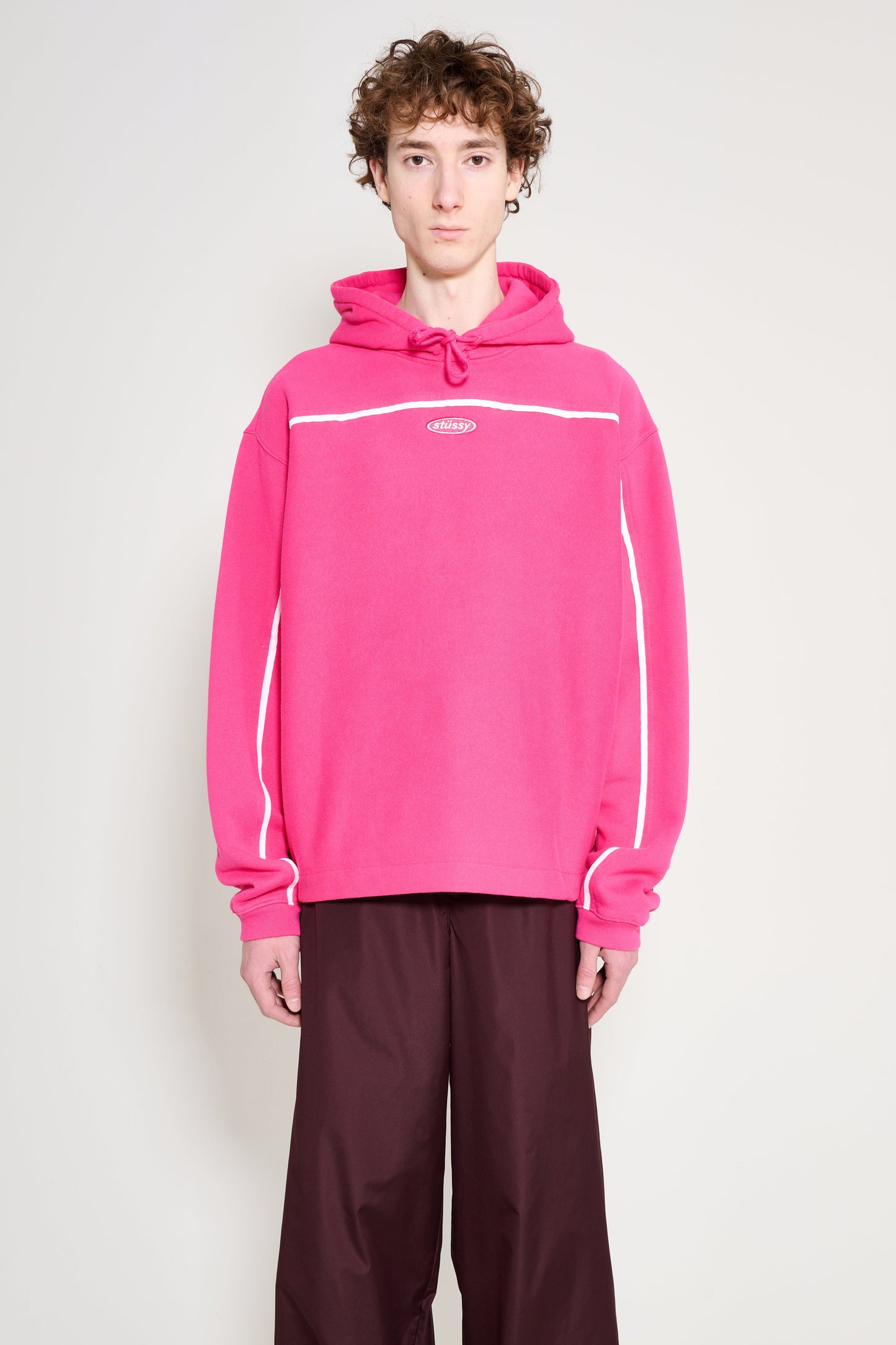 Stüssy Oval Pullover Hood Pink
