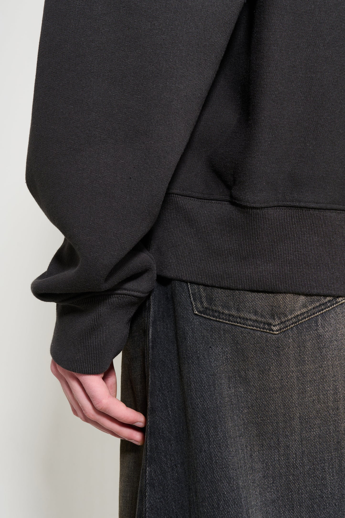 Stüssy Cursive Applique Zip Hood Black