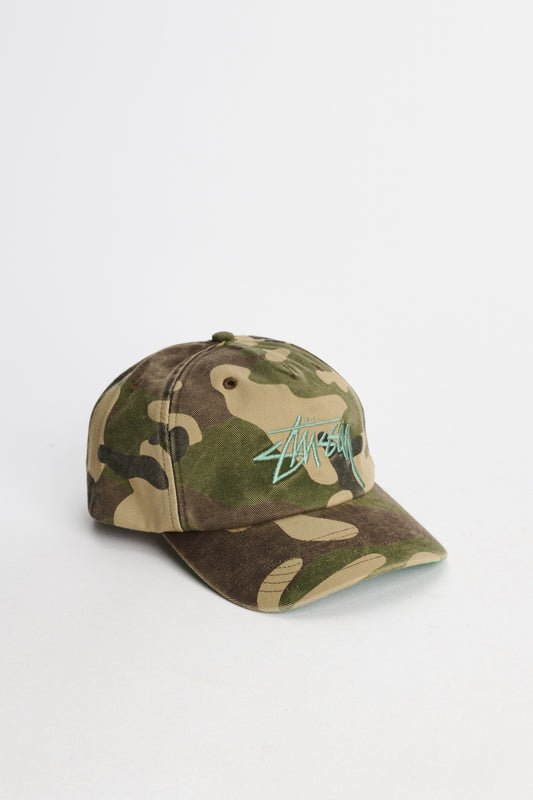 Stüssy Big Stock Mid Depth Cap Woodland Camo