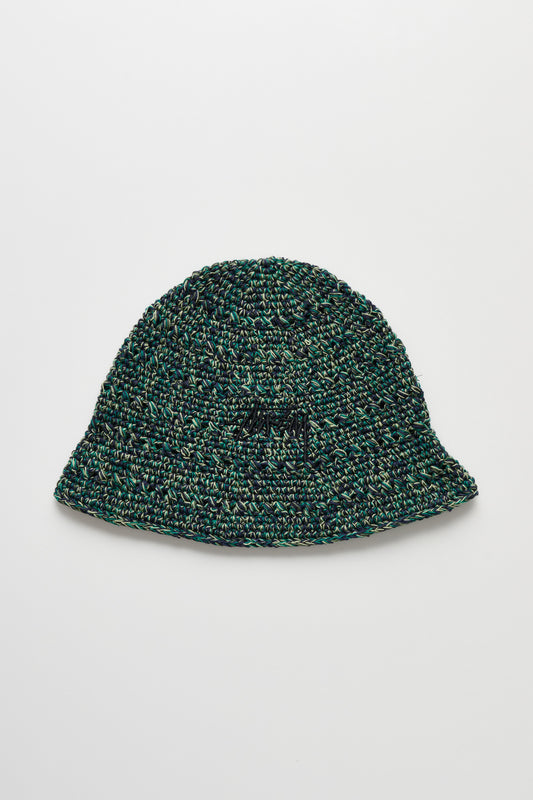 Stüssy Bucket Hemp Stock Multi Green