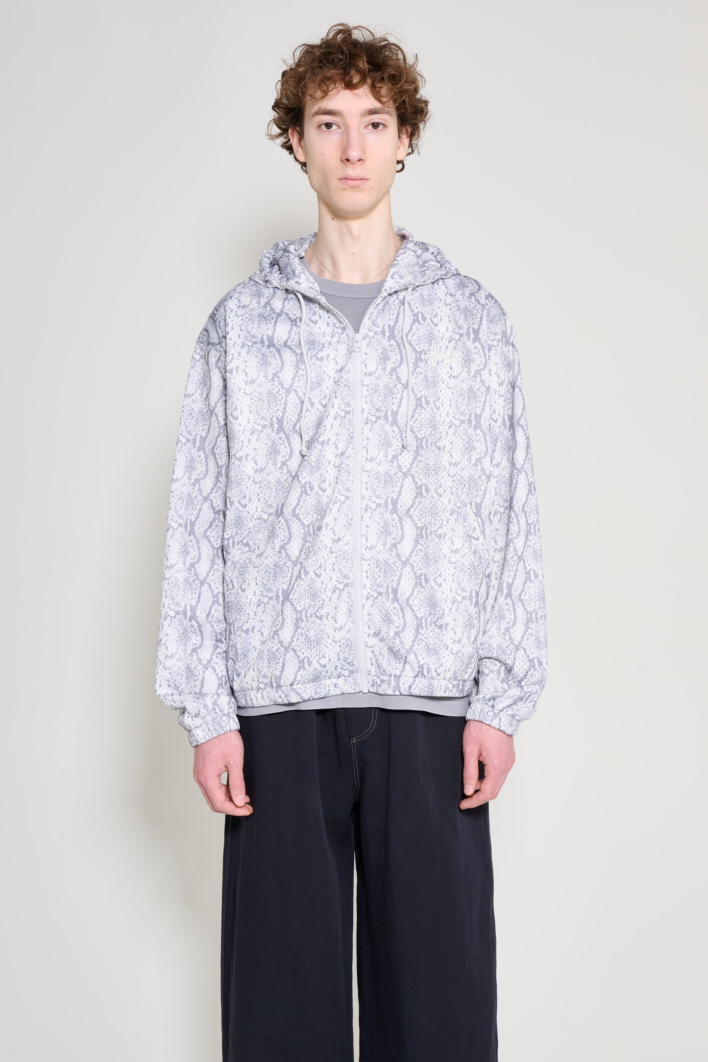 Stüssy Athletic Mesh Zip Hood Snake